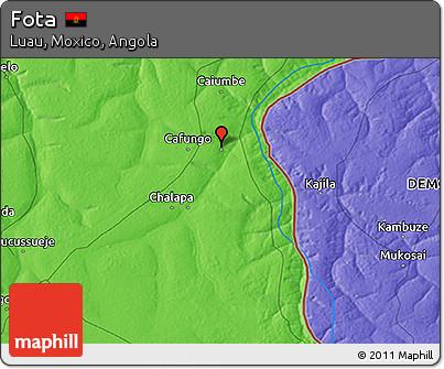 Political 3D Map of Fota