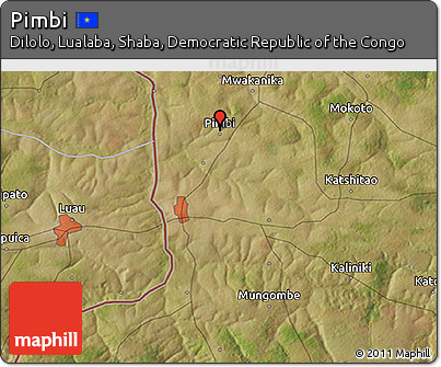 Satellite 3D Map of Pimbi
