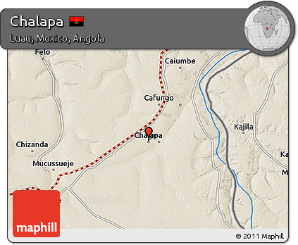Shaded Relief 3D Map of Chalapa