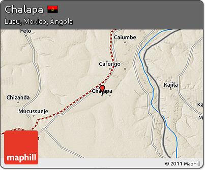 Shaded Relief 3D Map of Chalapa