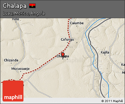 Shaded Relief 3D Map of Chalapa
