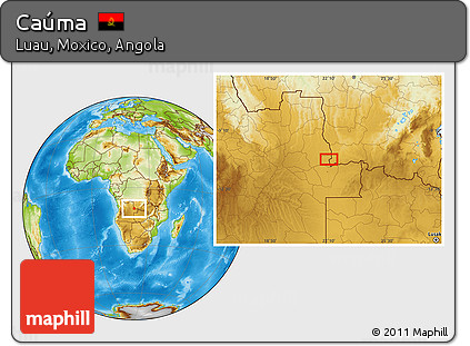 Physical Location Map of Caúma