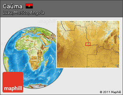 Physical Location Map of Caúma