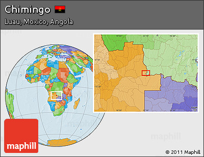 Political Location Map of Chimingo
