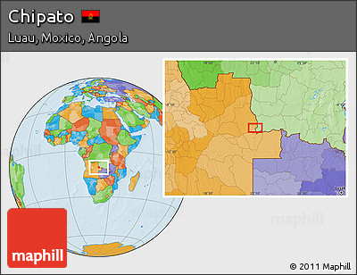 Political Location Map of Chipato