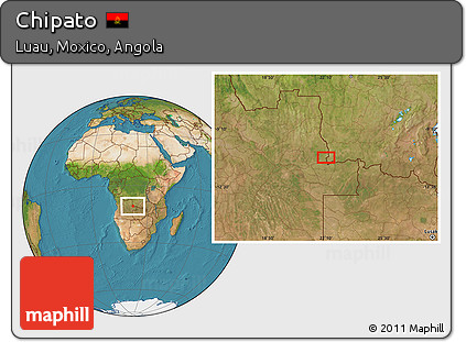 Satellite Location Map of Chipato