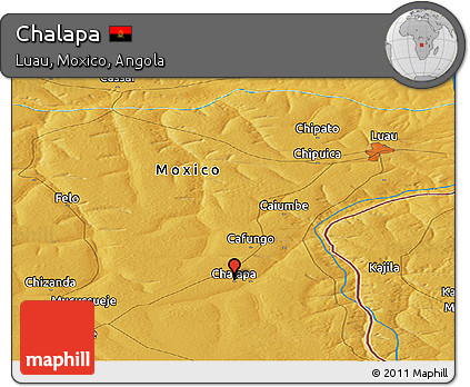 Physical Panoramic Map of Chalapa