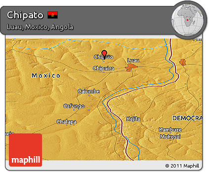 Physical Panoramic Map of Chipato