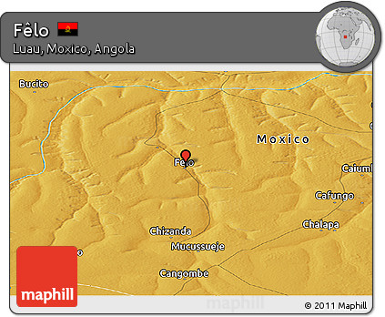 Physical Panoramic Map of Fêlo