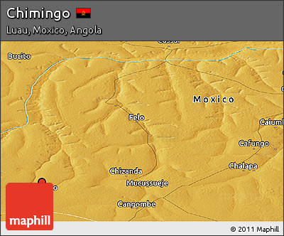 Physical Panoramic Map of Chimingo