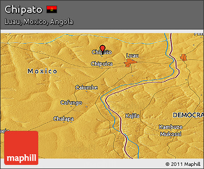 Physical Panoramic Map of Chipato