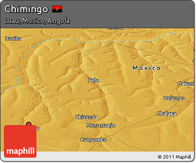 Physical Panoramic Map of Chimingo