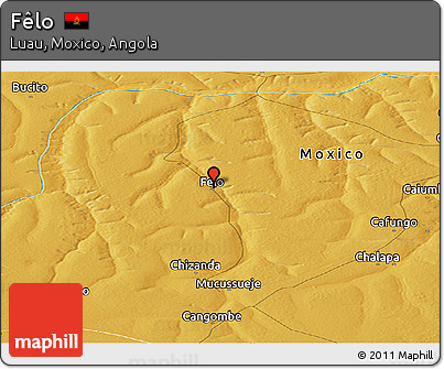 Physical Panoramic Map of Fêlo