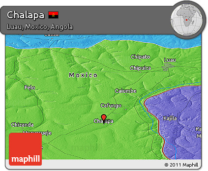 Political Panoramic Map of Chalapa