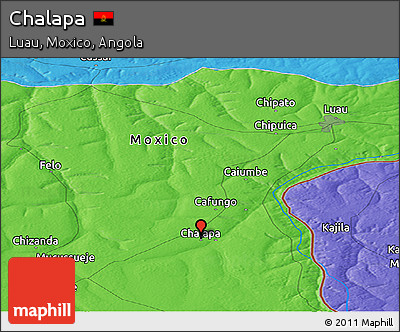 Political Panoramic Map of Chalapa