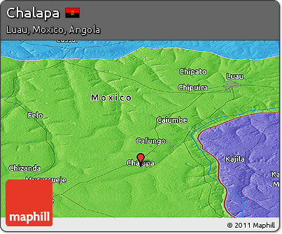 Political Panoramic Map of Chalapa