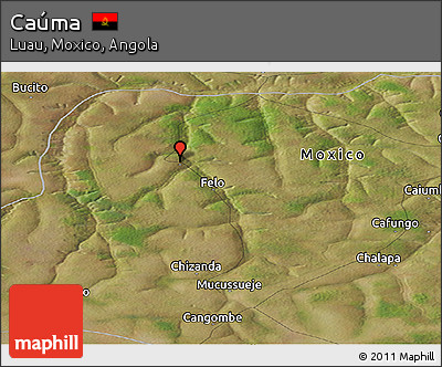Satellite Panoramic Map of Caúma