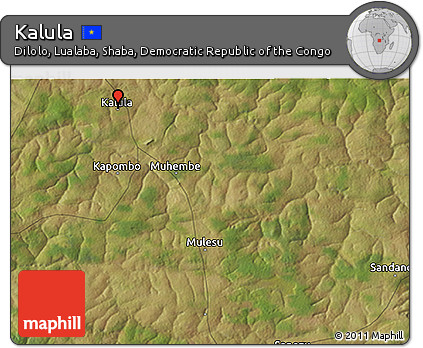 Satellite 3D Map of Kalula