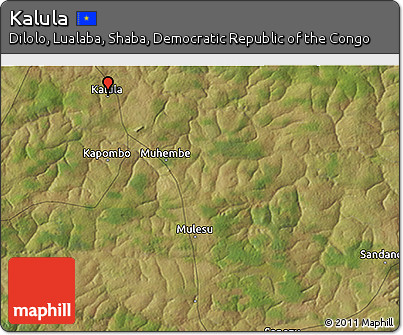 Satellite 3D Map of Kalula
