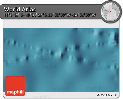Satellite 3D Map of the Area around 10° 48' 54" S, 25° 25' 29" W
