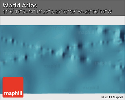 Satellite 3D Map of the Area around 10° 48' 54" S, 25° 25' 29" W