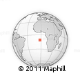 Outline Map of the Area around 10° 48' 54" S, 2° 28' 30" W, rectangular outline