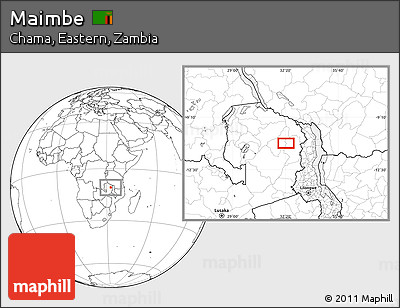 Blank Location Map of Maimbe