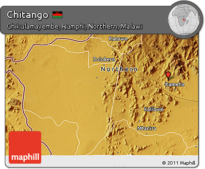 Physical 3D Map of Chitango