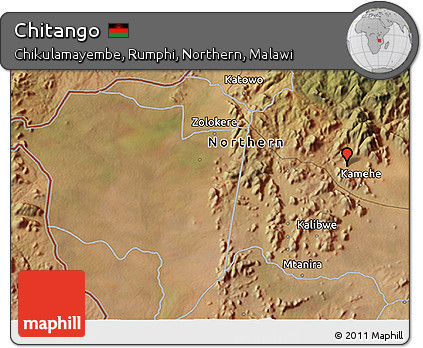 Satellite 3D Map of Chitango