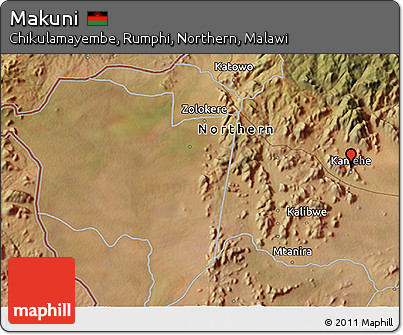 Satellite 3D Map of Makuni