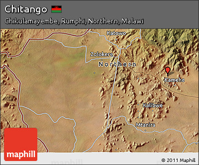 Satellite 3D Map of Chitango