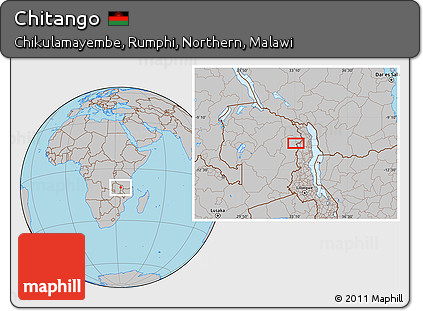 Gray Location Map of Chitango