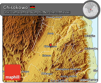 Physical 3D Map of Chisokowo