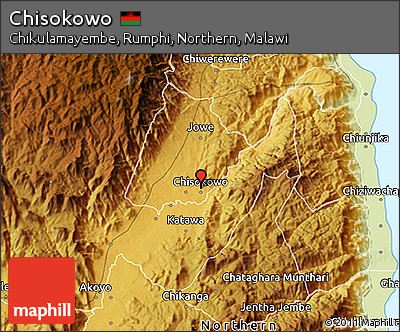 Physical 3D Map of Chisokowo