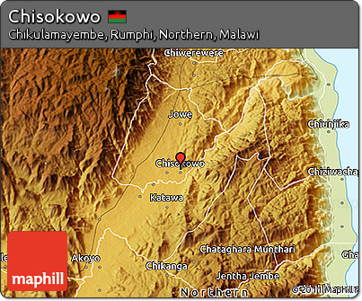 Physical 3D Map of Chisokowo
