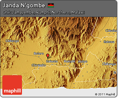 Physical 3D Map of Janda N'gombe
