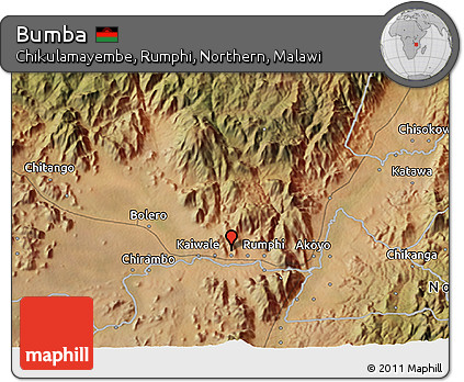 Satellite 3D Map of Bumba