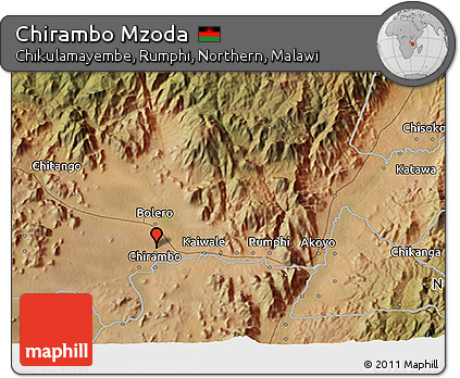 Satellite 3D Map of Chirambo Mzoda