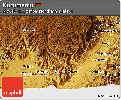 Physical Panoramic Map of Kurumemu