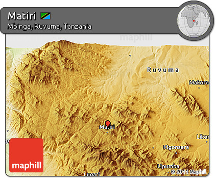 Physical 3D Map of Matiri