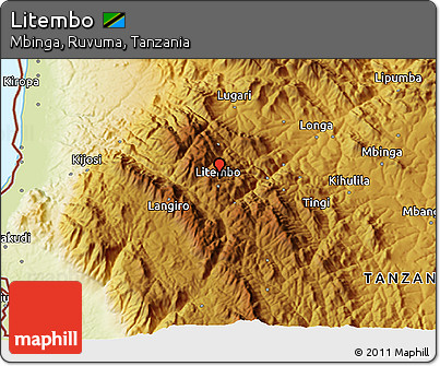 Physical 3D Map of Litembo
