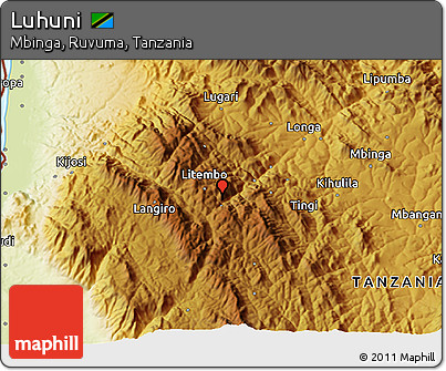 Physical 3D Map of Luhuni