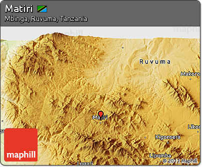 Physical 3D Map of Matiri
