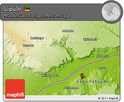 Physical 3D Map of Lipulo