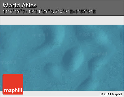 Satellite 3D Map of the Area around 10° 48' 54" S, 3° 28' 30" E