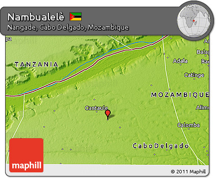 Physical 3D Map of Nambualelè
