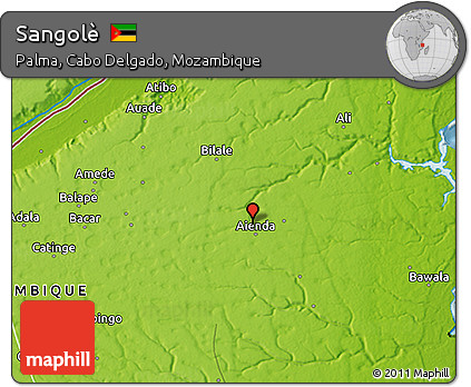 Physical 3D Map of Sangolè