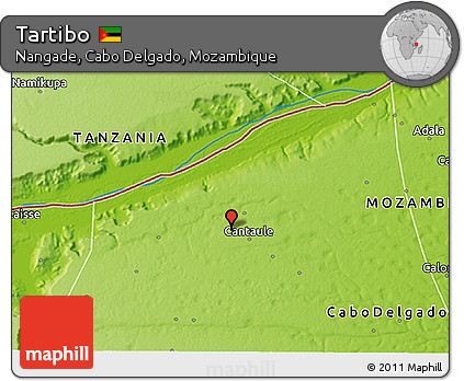 Physical 3D Map of Tartibo