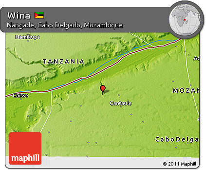 Physical 3D Map of Wina