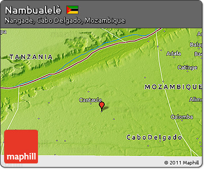 Physical 3D Map of Nambualelè